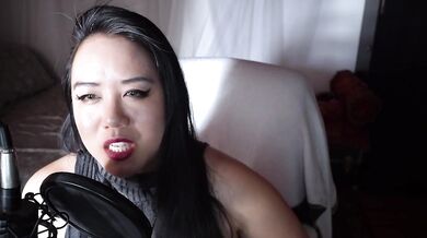 ASMR Dominatrix Mara Bites a Femme Stranger on the Rooftop