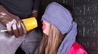 Taste Game - BIGGEST ICE CREAM and HUGE CUMSHOT on her Face