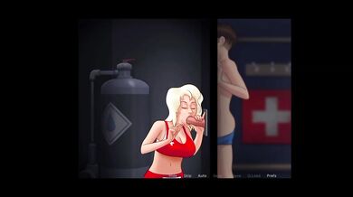 Blonde bitch gloryhole. She sucked my dick.