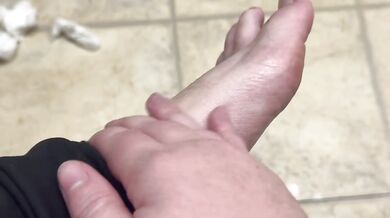 Feet Begging Beneath Warm Oiled Blades