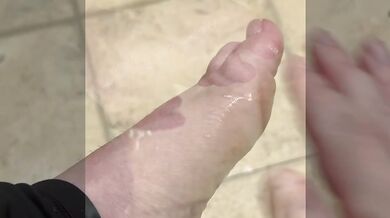 Feet Begging Beneath Warm Oiled Blades