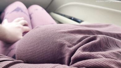 Touching Big sensitive Natural Tits Stranger in the Car