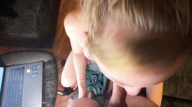Blondie is a cock sucking servant!