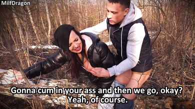 Painful Anal While Picking Mushrooms With Husband's Bestie - Hi to Husband