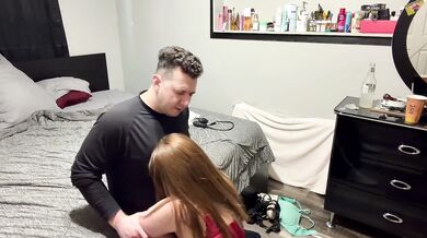 Sissy gets punished hard for coming home late…ends in rough pegging…