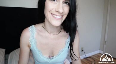 Sexy French Tutor Hope Fontaine Squirts & Cums On Student's Huge Dick