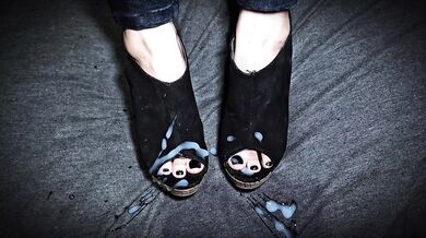 Cum on shoes compilation