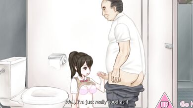 A fat and obese man corrupts a girl as pure as white snow, her body completely surrendered to pleasure[eng sub