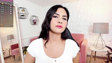 Perfect Lips for Dick Drain – Black-Haired Hottie Fantasizes First Fuck