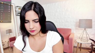Perfect Lips for Dick Drain – Black-Haired Hottie Fantasizes First Fuck