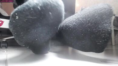 Colombian University Student BBW with Tiny Tits Rides Dildo in Secret