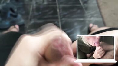 React: A gift for my girlfriend's husband. Lots of lubricant. Only blowjob