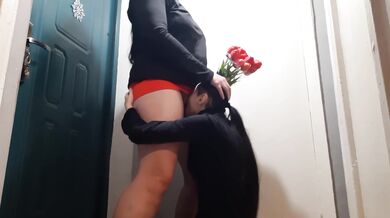 I received not only a bouquet of flowers, but also cunnilingus (with dirtytalk) - Lesbian_illusion