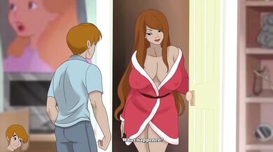 His Horny Stepmom Came Into His Room In Her New Robe To Fuck Him(18+) - Milftoon Gameplay Part41