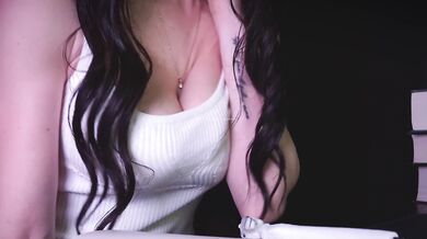 ASMR | Catching a horny student masturbating under her desk (POV)