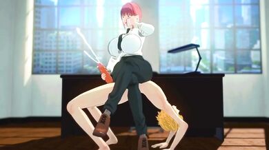 Chainsaw Man – Makima x Denji Full Passion Scene | Rough and Intense Sex | 3D Hentai Animation