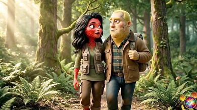 Abacaxi eats Moranguete’s pussy and ass in the woods Forest Fuck Moranguete takes Abacaxi’s big energy Vaginal and Anal near the tent Caught in the