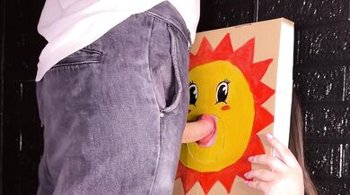 Gloryhole - Face-in-hole Board. I Fucked the SUN