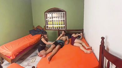 Couple shares room with their friend; the wife wasn't expecting this!
