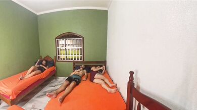 Couple shares room with their friend; the wife wasn't expecting this!
