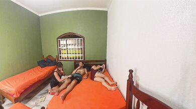 Couple shares room with their friend; the wife wasn't expecting this!