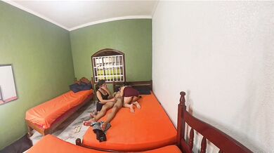 Couple shares room with their friend; the wife wasn't expecting this!