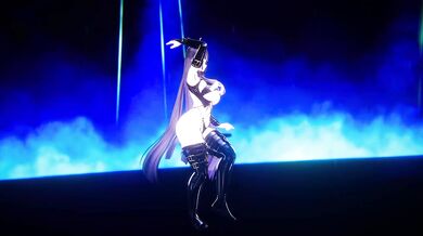 Nude Elf VTuber Dances Starry Night | Hentai MMD