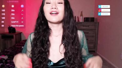 Asian Goddess in Green Robe and Dress Teases. Petite. All Natural with Small Tits ft. Alicia Hebi
