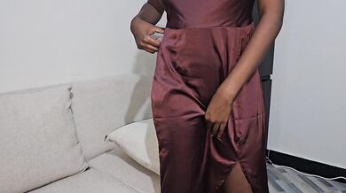 make my man feel hot in sex long dress after dinner