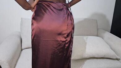 make my man feel hot in sex long dress after dinner