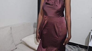 make my man feel hot in sex long dress after dinner