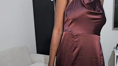 make my man feel hot in sex long dress after dinner