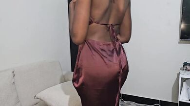 make my man feel hot in sex long dress after dinner