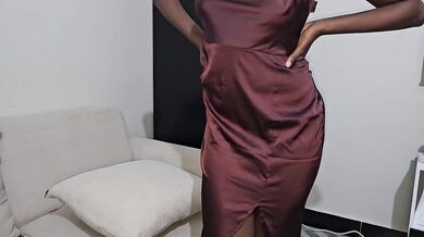 make my man feel hot in sex long dress after dinner