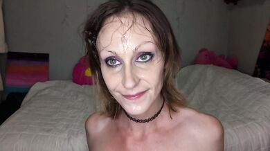 Vanessa Hastings gets Sloppy Facefucked in her Bedroom