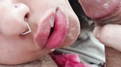 very rough facial cumshot, sperm in lips,handjob face cum????????