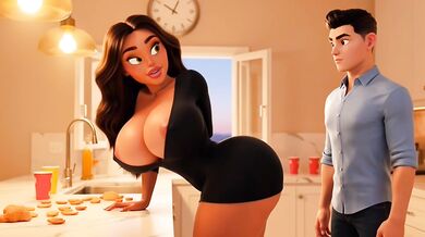 Curvy Milf'S Forbidden Kitchen Rendezvous