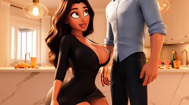 Curvy Milf'S Forbidden Kitchen Rendezvous