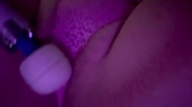 Teasing my pussy through my panties