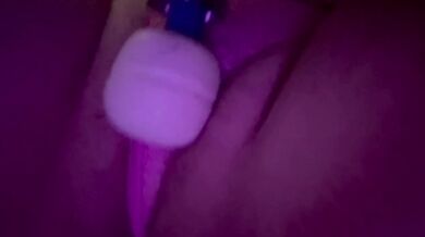 Teasing my pussy through my panties