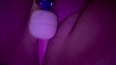 Teasing my pussy through my panties