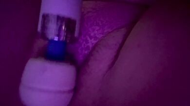 Teasing my pussy through my panties