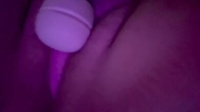 Teasing my pussy through my panties