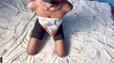18yo African Girl Sucking Dick For The First Time