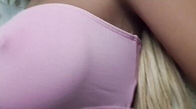 Skinny girl with perfect curves reveals her virgin pussy