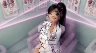 Asian girl doctor helps shrink my erection