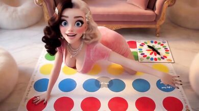 Rich girl Crystal invited to play Twister and was fucked by a stranger