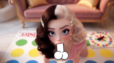 Rich girl Crystal invited to play Twister and was fucked by a stranger