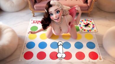 Rich girl Crystal invited to play Twister and was fucked by a stranger