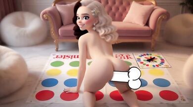 Rich girl Crystal invited to play Twister and was fucked by a stranger